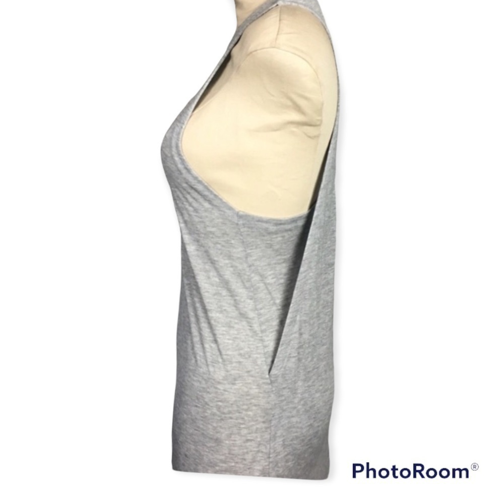 ACNE Studios Grey Corvina Midi Sleeveless Scoop Neck‎ Jersey Dress Large … - Picture 6 of 9